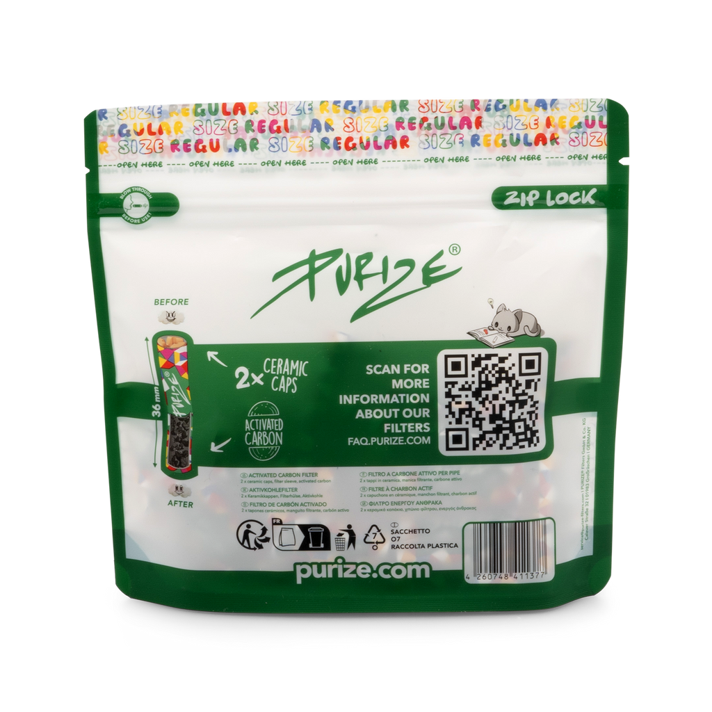 50 PURIZE® Aktivkohlefilter Regular Size Size