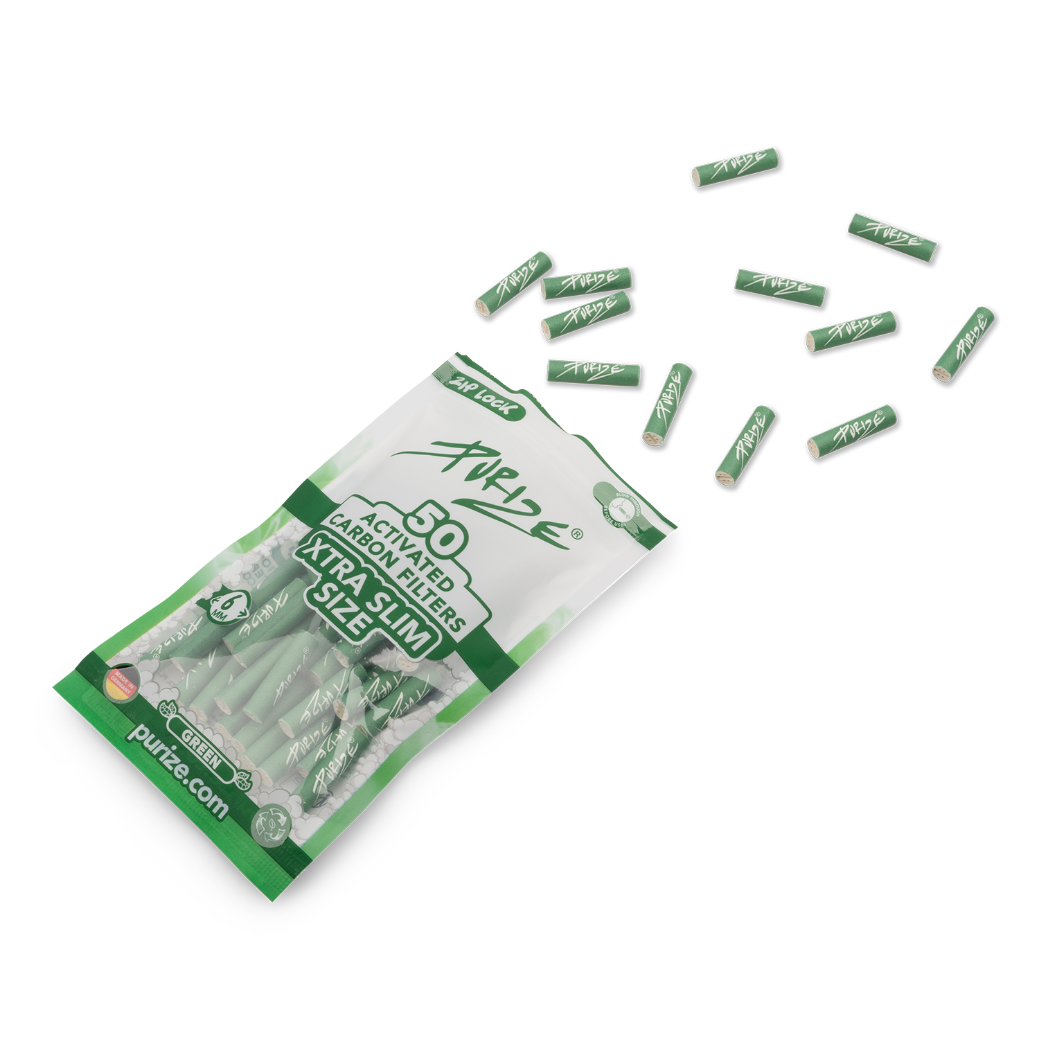 50 PURIZE® Aktivkohlefilter XTRA Slim Size